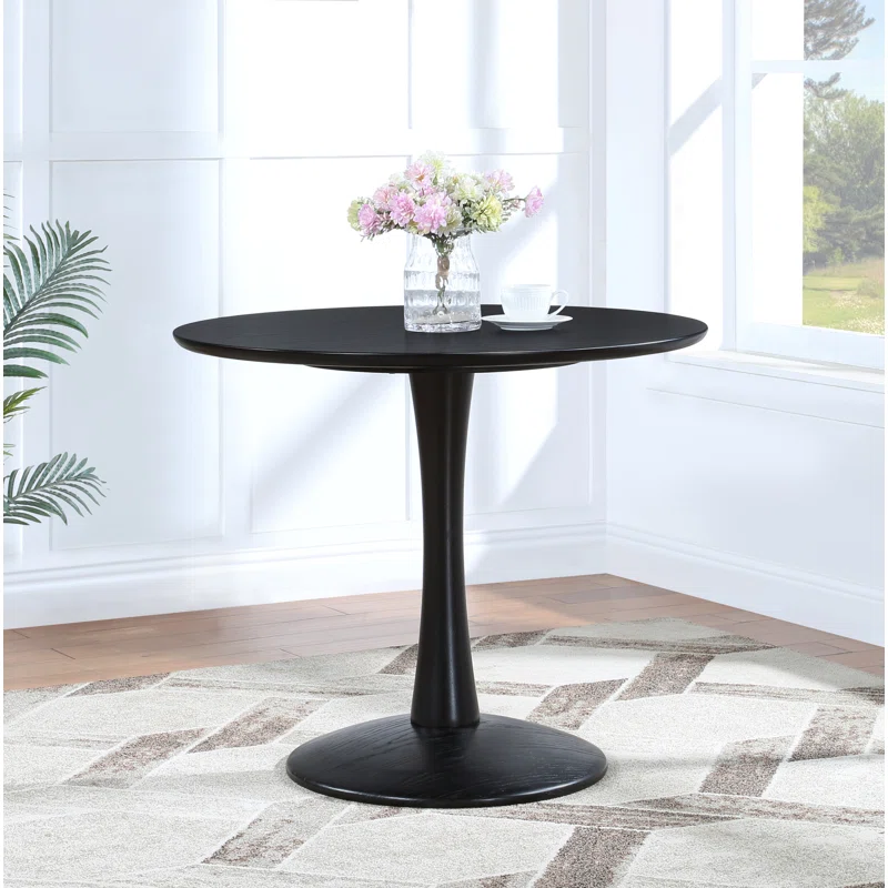 Khup Round Solid Wood Base Dining Table