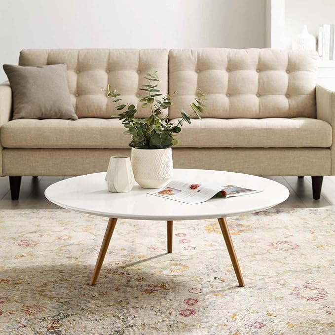 Mid-Century Modern Round Coffee Table