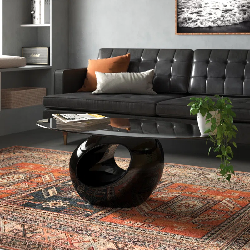 Mosheim Glass Top Coffee Table