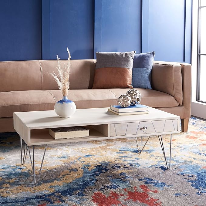 Silver Hairpin Leg Coffee Table