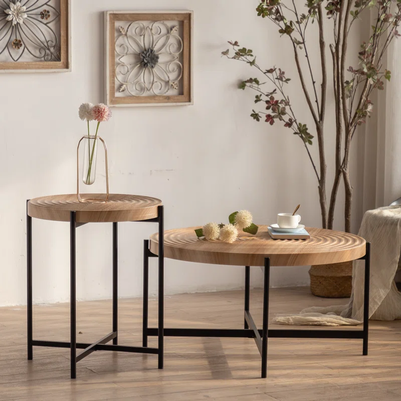 Veatriki Modern Round Coffee Table